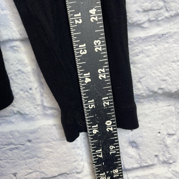 Vince Womens Long Sleeve V-Neck Pullover Blouse Top Black Size M - Picture 8 of 13